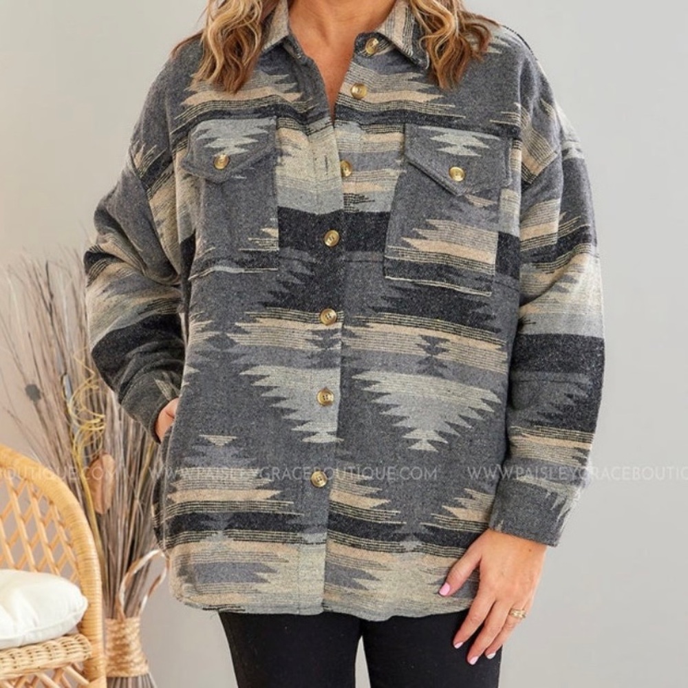 NWOT Haptics Shacket/Jacket Southwest Print, size 3x